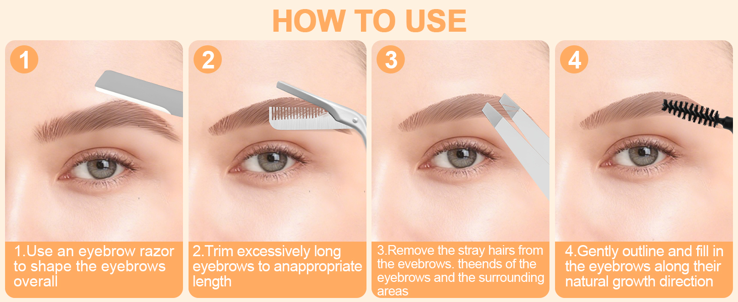 Eyebrow Trimmer Scissors