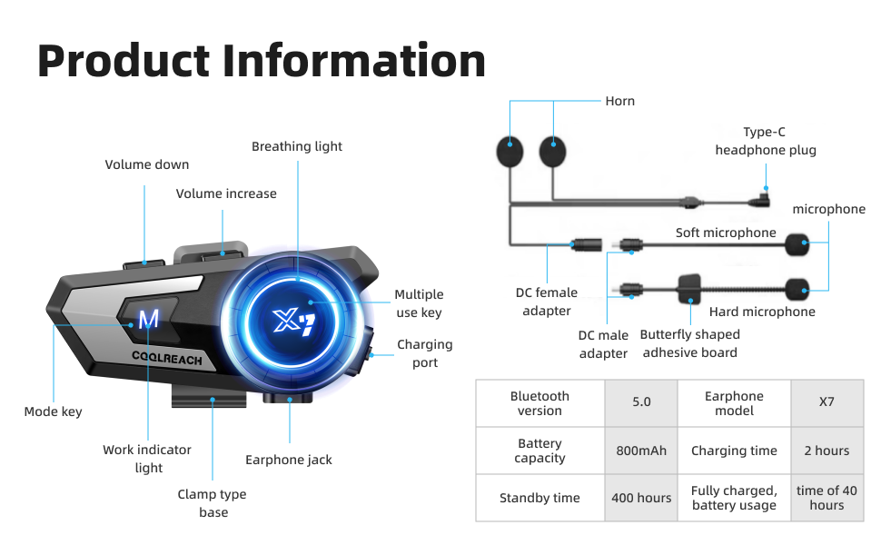 bluetooth helmet headphone