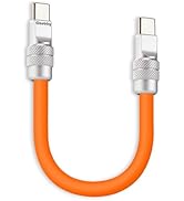 chubbycable Cute Chubby 240W Short USB-C Cable Power Bank Fast Charging Cable Silicone Charger Co...
