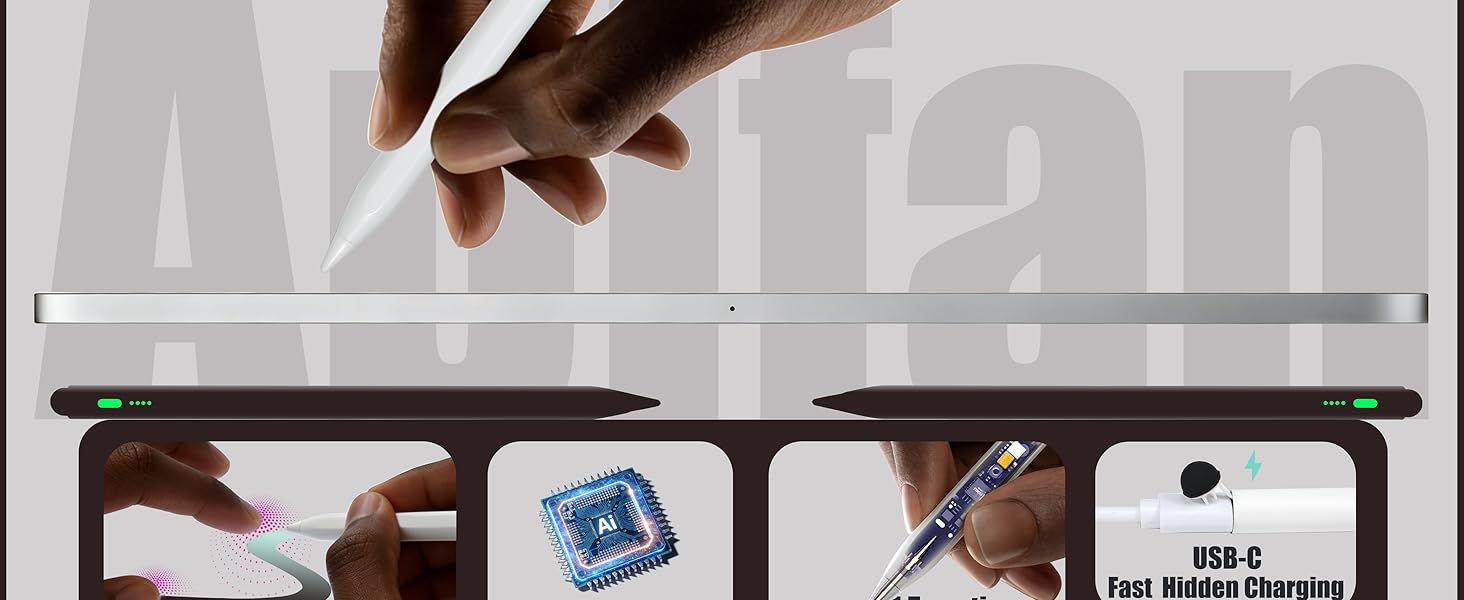 Ultra-precision tip with palm rejection and tilt support.