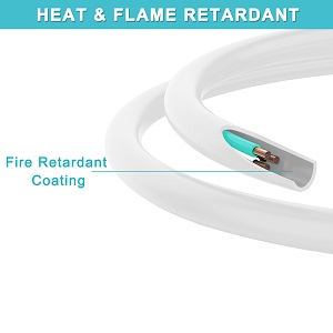 Short 3Prong Power Extension Cord - White 6inch Mini Indoor Grounded Extension Cord