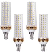 E12 LED Light Bulbs,20W Candelabra LED Bulbs 180 Watt Equivalent - 88 LEDs 2835 SMD 1800lm 6000K ...