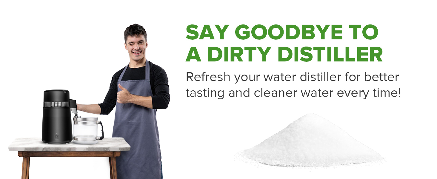 dity water distiller boiler or kettle desscaler and cleaner