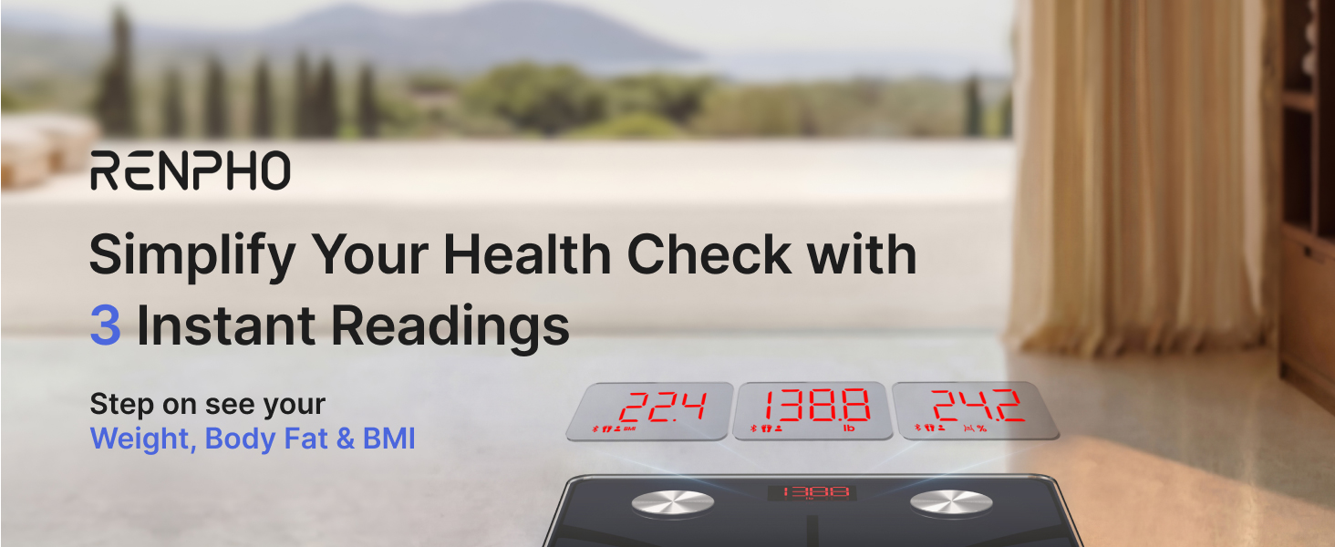 Smart Scale for Body Weight Digital Bathroom Scale BMI Weighing Bluetooth Body Fat Scale