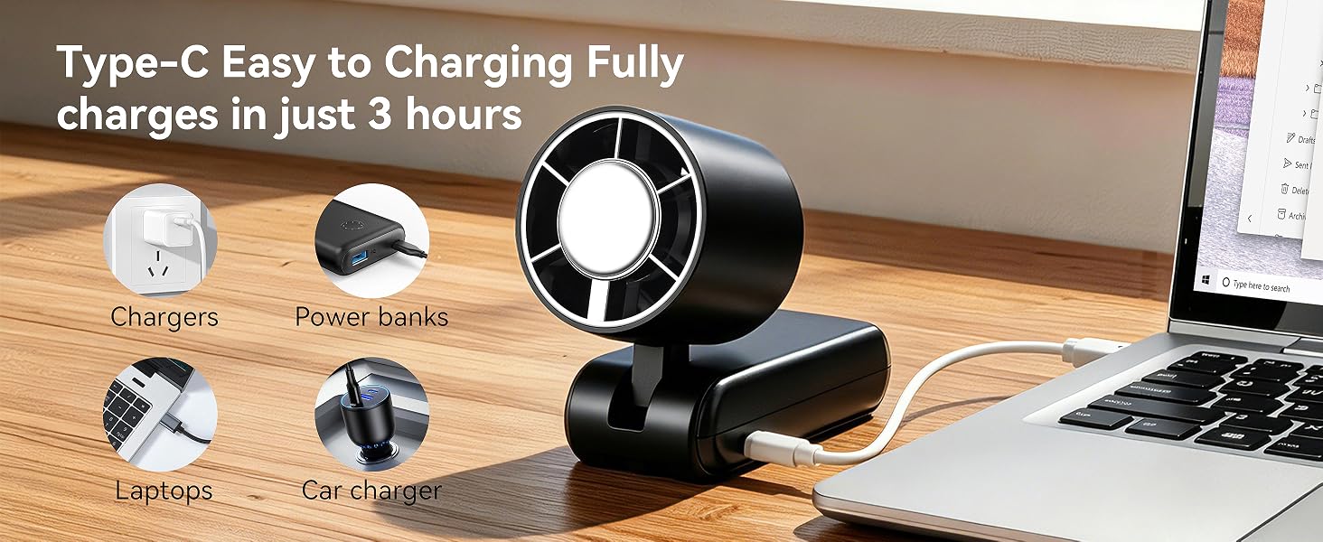 Mini Handheld &amp;amp; Neck Hanging Fan
