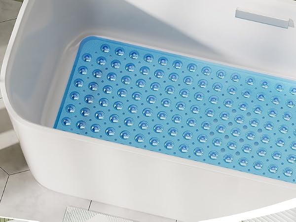 big blue bath tub mat 