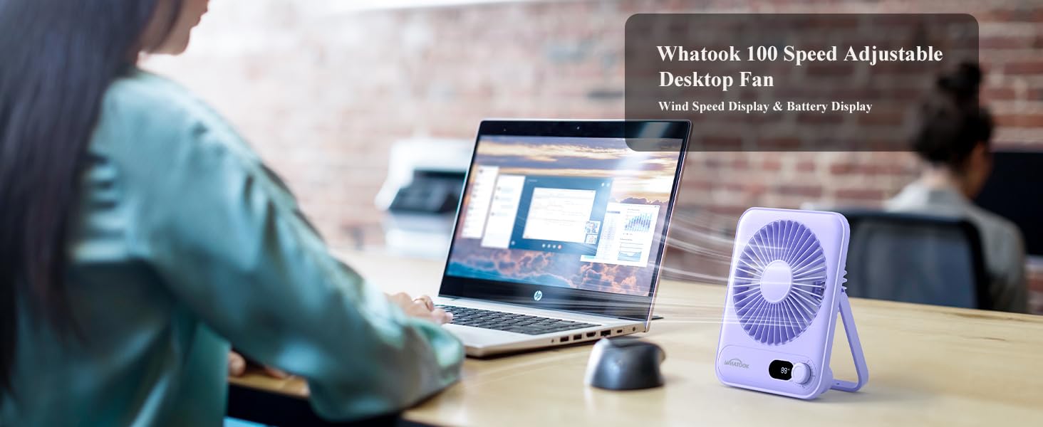 desktop small fan portable desk fans rechargeable battery mini travel essentials quiet women table