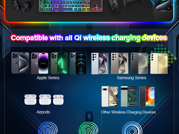 Mouse Pad Magnetic Charging
