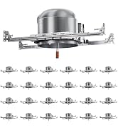 Anyhome 24 Pack 6 Inch Recessed Lighting Housing, 2024 Version IC Rated &amp; Air Tight Can Light Hou...