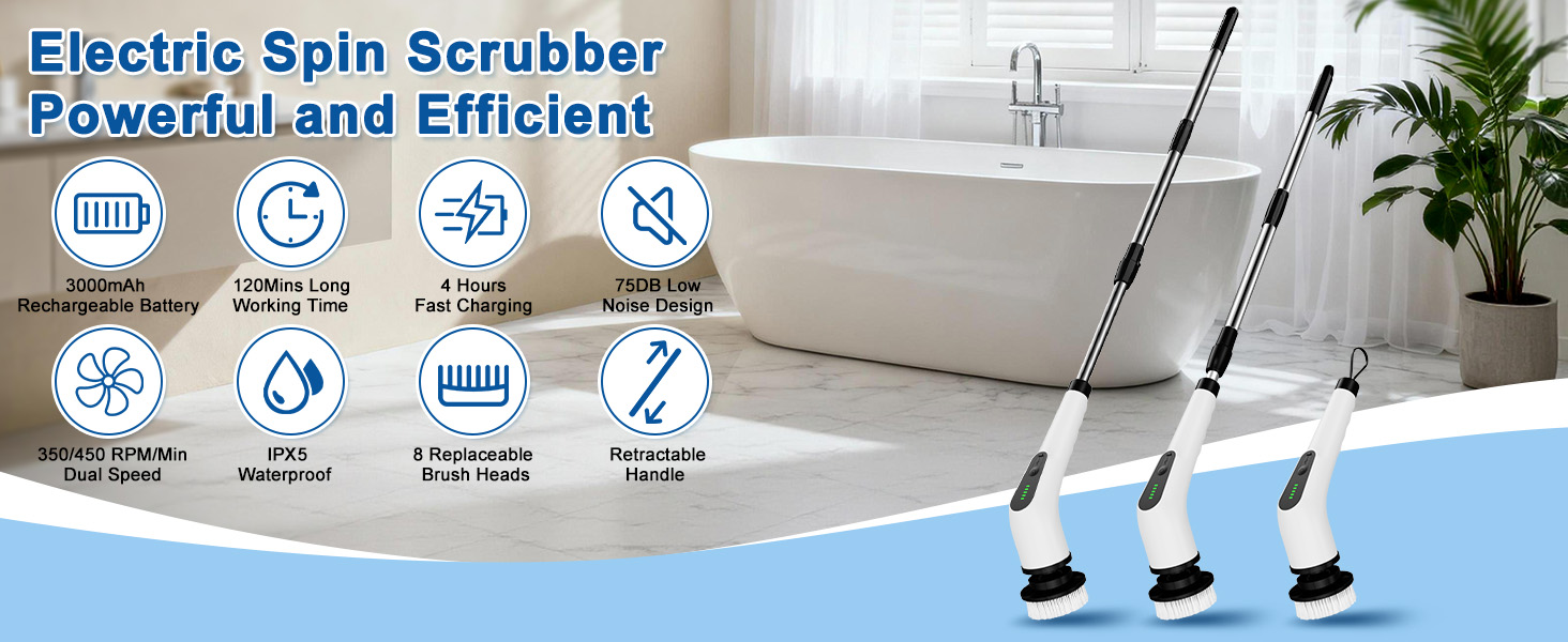 electric spin scrubber