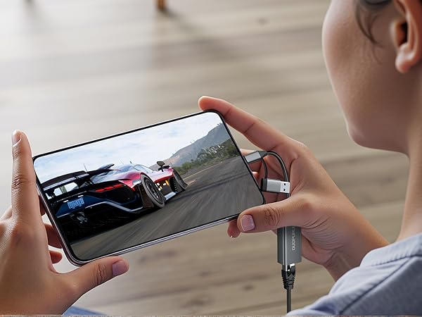 Ethernet adapter USB-C for wired connections