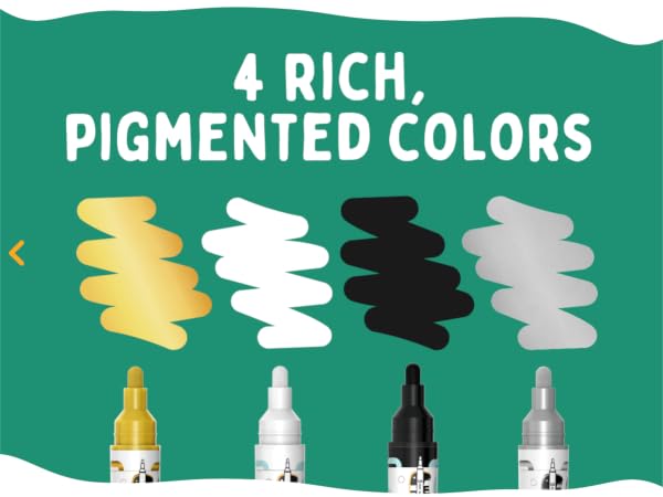 4 Dual-Tip Acrylic Markers