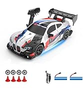 1:24 Scale RC Drift Car,4WD 2.4GHz High Speed Racing Hobby Sport Toy Car Vehicle with LED Lights,...
