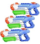 3 Pack Water Gun for Kids Adults, 600cc Super Water Squirt Guns Blaster Soaker Toy, Long Range Hi...