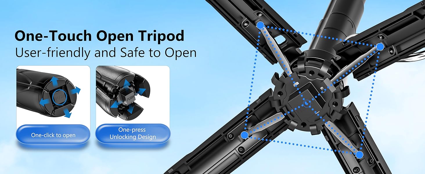 One-Touch Open Tripod
