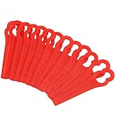 100Pcs Mower Cutter Blade Plastic Machine Trimming Blades Motor Brush Trimmer Parts Kit for FRT18...