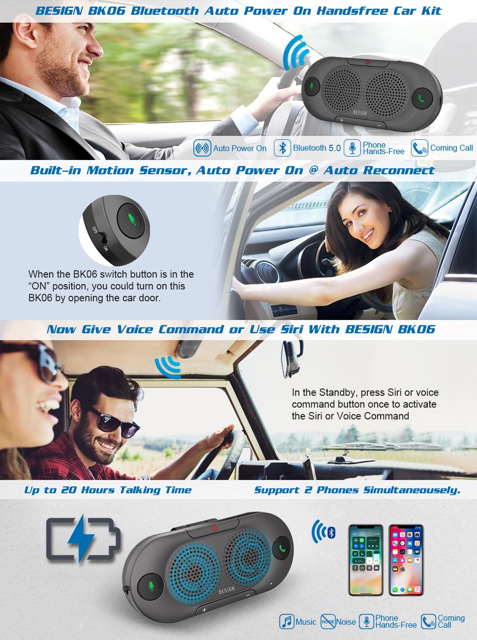 BK06 bluetooth car speakerphone