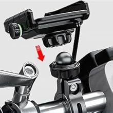 handlebar phone holder charger