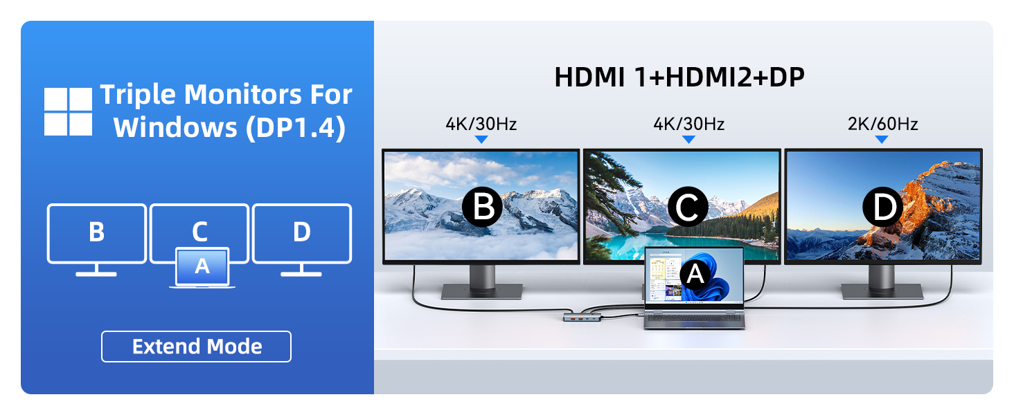 4k docking station dual monitor