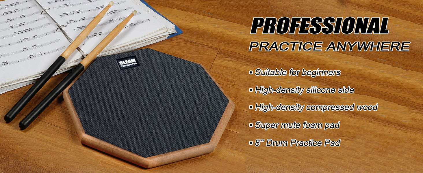 GLEAM Drum Practice Pad