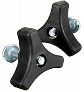 Jowxsx 2 Sets Lawn Mower Handle Screws Triangle Handle Knob Nut Screws for Various Types of Lawn ...
