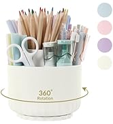 SKYDUE 360 Degree Rotating Desk Organizer, Dual-Purpose Pencil Pen Holder for Desk, Rotating Penc...