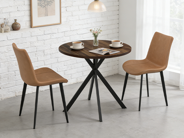 Round Dining Table Chairs Set for 2