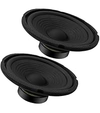 5 CORE 6.5 Inch Mid Range Replacement Pro Audio PA DJ Car Speaker Pair 360W 8 Ohms 30 Oz Magnet 1.5