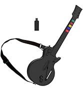 NBCP PC Guitar Hero Controller, Wireless PS3 Guitar Hero with Dongle for PC,Playstation 3 Guitar ...
