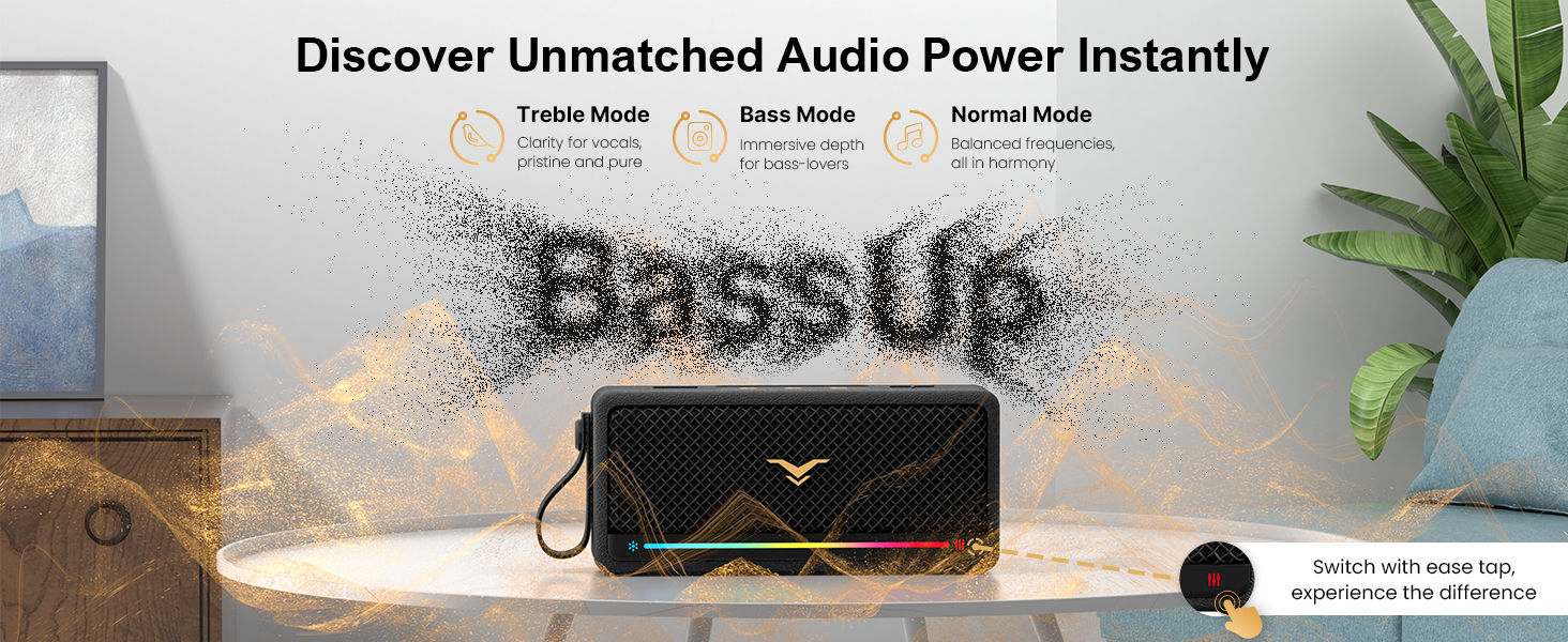 portable speaker with deep bass and unmatched audio