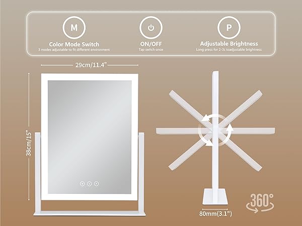 vanity mirror with lights