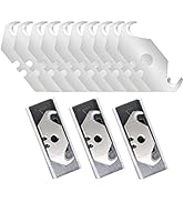 Vickay 30 Pack Utility Knife Hook Blades, SK5 Steel Heavy Duty Box Cutter Replacement Blades with...