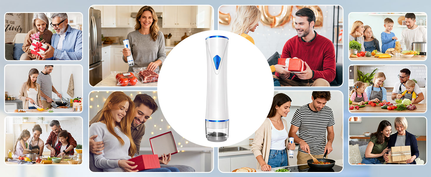 Portable food vacuum sealer for travel camping