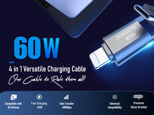 4 in 1 charging cable