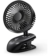 Faraday Clip on Fans Portable 5” Personal Fan 3600mAh Battery Powered 360°Rotation Small USB Desk...