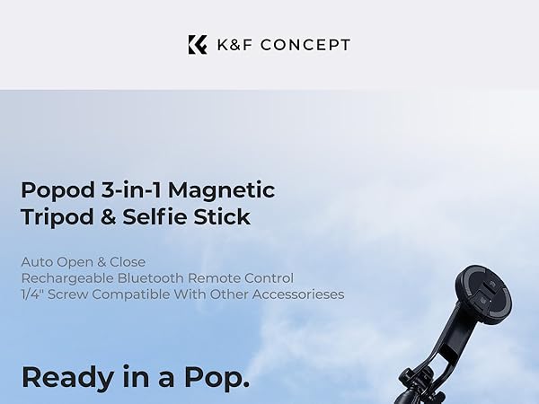 magnetic phone tripod