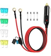 Cigarette Lighter Plug with LED Lights,12AWG 12/24V Car Lighter Plug for Air Inflator,Car Vacuum ...
