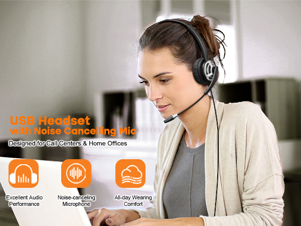 noise canceling usb headphone