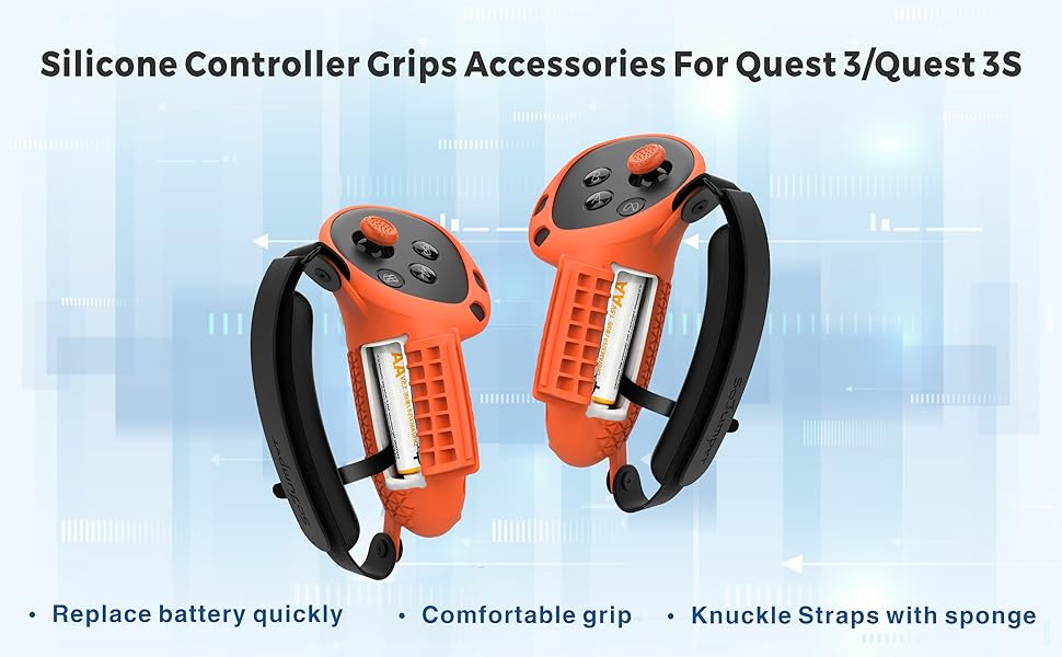 Controller Grips Cover Compatible with Meta Quest 3S/Quest 3