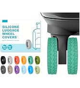10-Pack Upgrade Silicone Luggage Wheel Protectors Covers for Suitcases – Universal Fit 2-2.4 Inch...