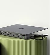 Satechi Dual USB C Docking Station and Stand with Dual 4K HDMI, Display Port, 75W USB-C PD Chargi...