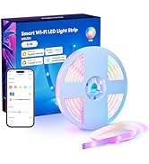 meross Smart LED Strip Lights Works with Apple HomeKit, 16.4ft WiFi RGB Strip, Compatible with Si...