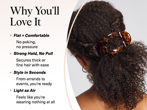 Stylish Flat Hair Clips Strong Hold for Thick &amp; Fine Hair Non-Slip