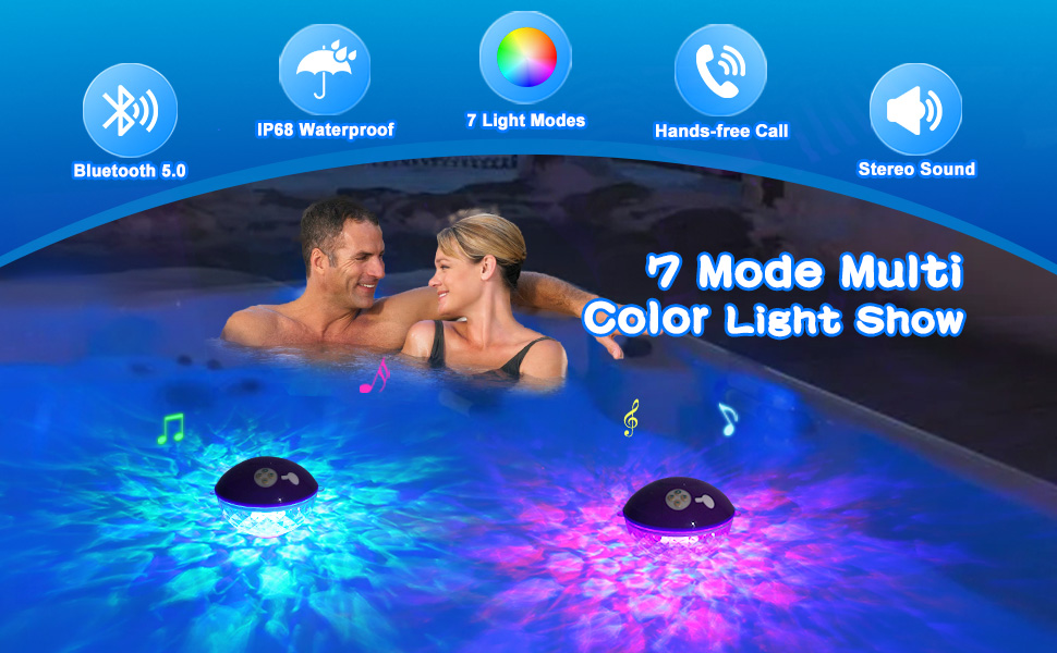 Floating Speaker with Colorful Lights