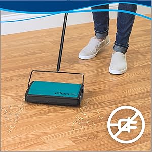 Sweeper, carpet sweeper, cordless vacuum, dorm vacuum, restaurant sweeper, manual sweeper