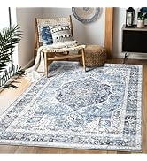 Domitapis Area Rug 5×7, Vintage Boho Rug,Ultra-Soft Low Pile, Washable, Non Slip,Stain Resistant ...