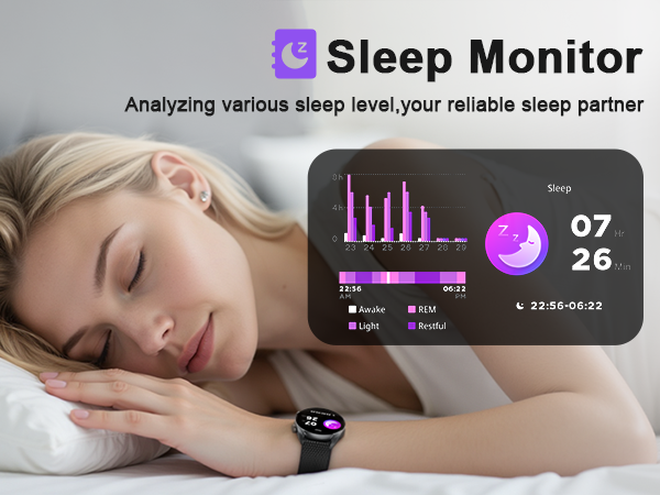 LC310 smartwatch Analyzing various sleep level,your reliable sleep partner