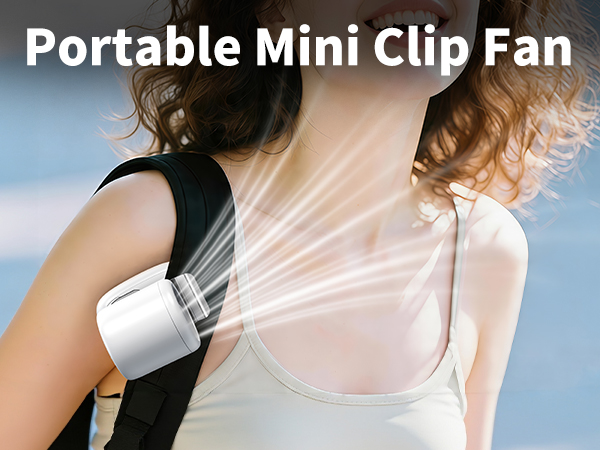 Miniature clip-on fan
