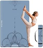 Large Yoga Mat (75.5"x47.6"x0.4")Extra Wide &amp; Thick 10mm, Non-Slip Exercise Mat, High-Density TPE...