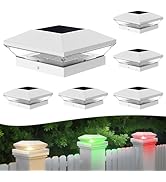 T-SUN Solar Post Cap Lights with Auto-Change Colors- for Wooden (4x4/6x6) &amp; Vinyl (4x4/5x5) Posts...